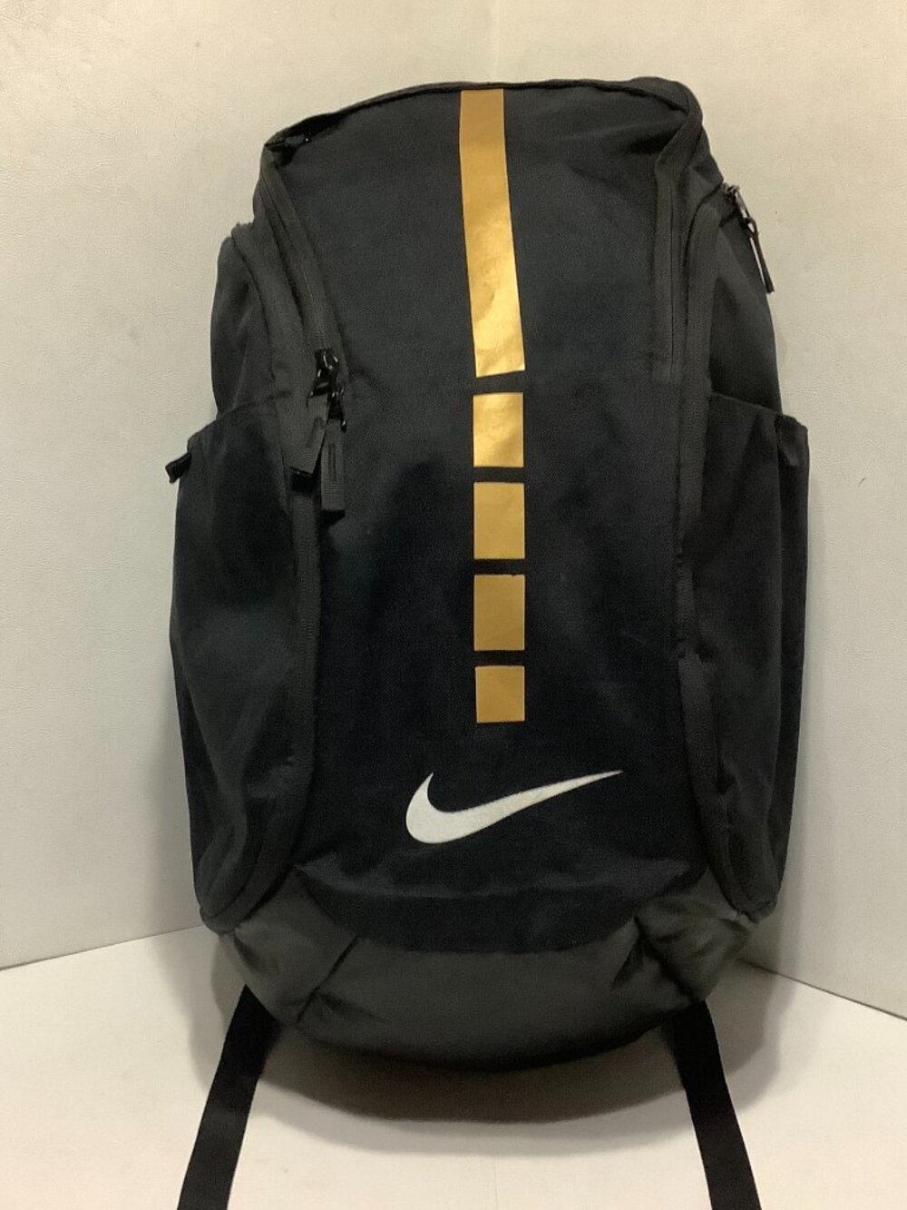 Nike Hoops Elite Pro Backpack Black w/Gold Stripe 22" x 13"